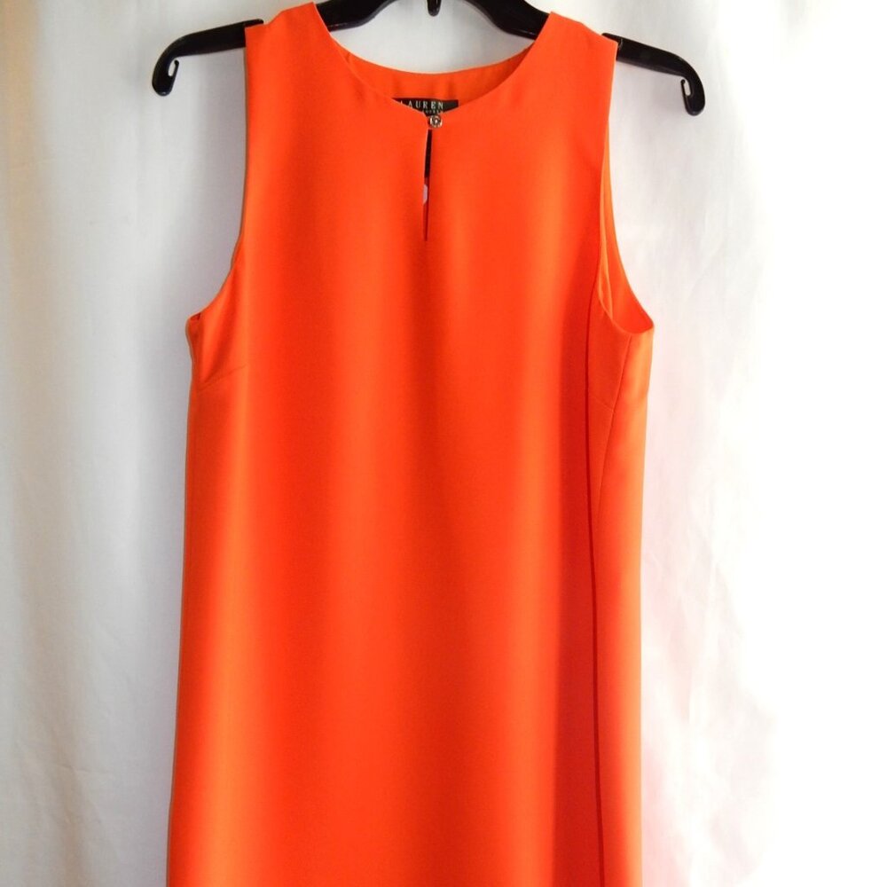 Ralph Lauren Orange Sleeveless Dress in Size 4